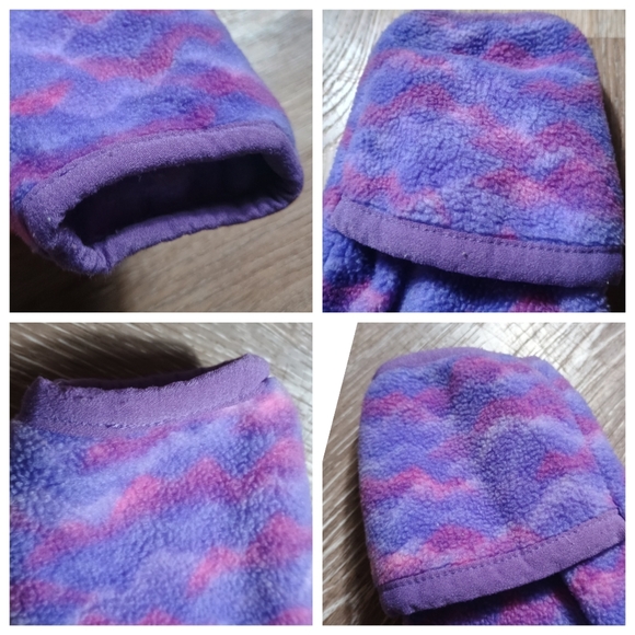 Columbia Full Zip Full Onepiece Bodysuit fleece bunting Tie Dye Pink & Purple - Picture 10 of 13